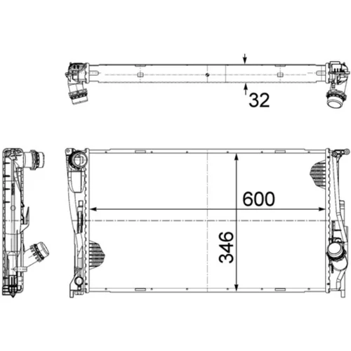 Chladič motora MAHLE CR 1085 000S - obr. 18