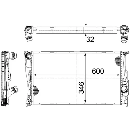 Chladič motora MAHLE CR 1086 000S - obr. 18