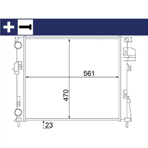 Chladič motora MAHLE CR 1504 000S