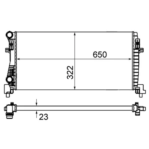 Chladič motora CR 2057 000S /MAHLE/