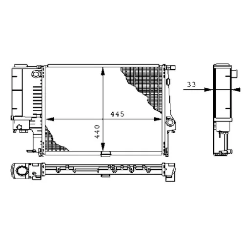 Chladič motora MAHLE CR 239 000S - obr. 13