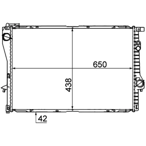 Chladič motora MAHLE CR 281 000P - obr. 1