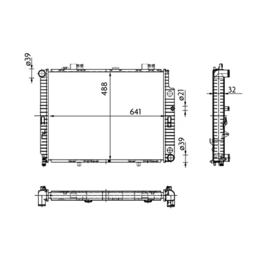 Chladič motora MAHLE CR 309 000S