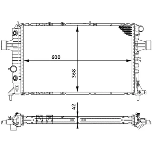 Chladič motora MAHLE CR 320 000S - obr. 11