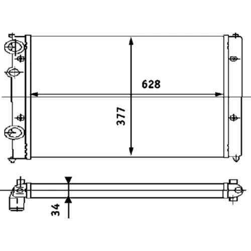 Chladič motora CR 394 000S /MAHLE/ - obr. 11