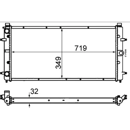 Chladič motora MAHLE CR 398 000S - obr. 1