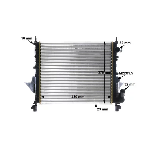 Chladič motora MAHLE CR 490 000S - obr. 17