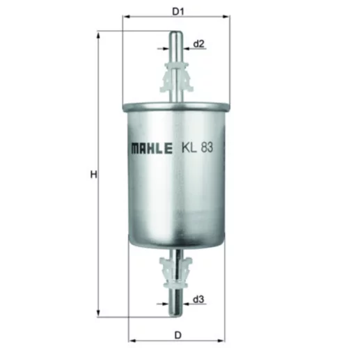 Palivový filter MAHLE KL 83