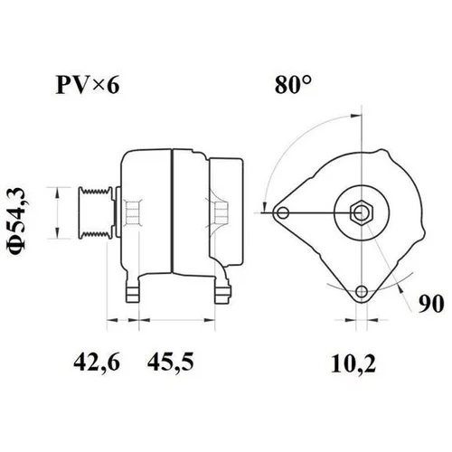 Alternátor MAHLE MG 1066 - obr. 3