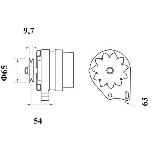 Alternátor MAHLE MG 112 - obr. 1