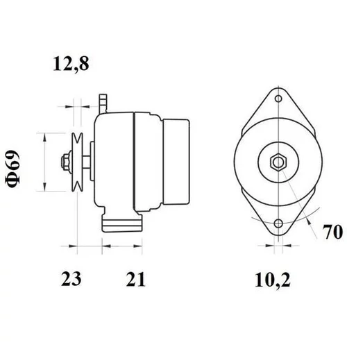 Alternátor MAHLE MG 1152 - obr. 1