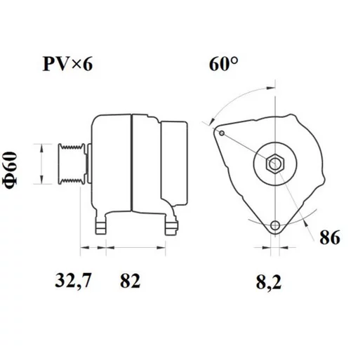 Alternátor MAHLE MG 306 - obr. 4