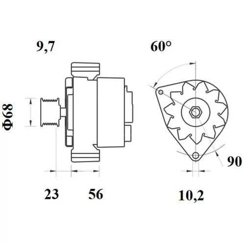 Alternátor MAHLE MG 431 - obr. 1