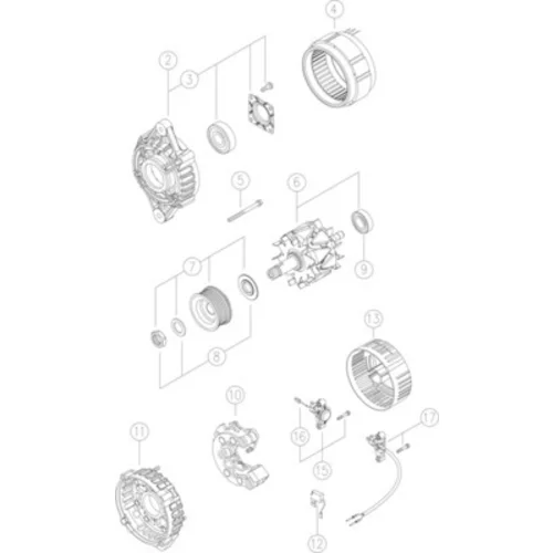 Alternátor MAHLE MG 574 - obr. 3