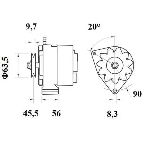 Alternátor MAHLE MG 598 - obr. 4