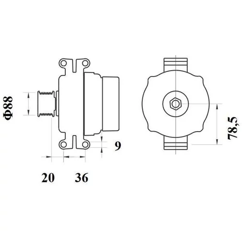 Alternátor MAHLE MG 935 - obr. 2