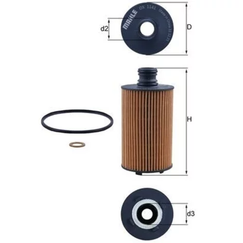 Olejový filter MAHLE OX 1141D