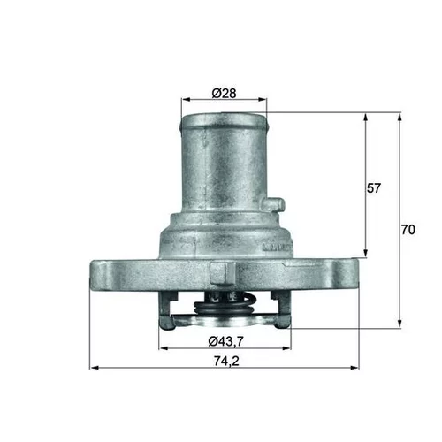 Termostat chladenia MAHLE TI 122 87D