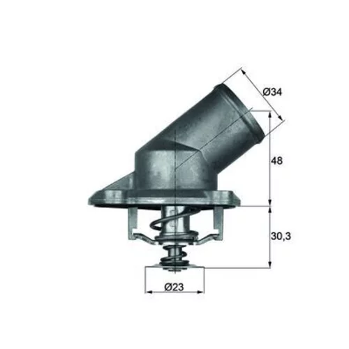 Termostat chladenia MAHLE TI 224 92 - obr. 2