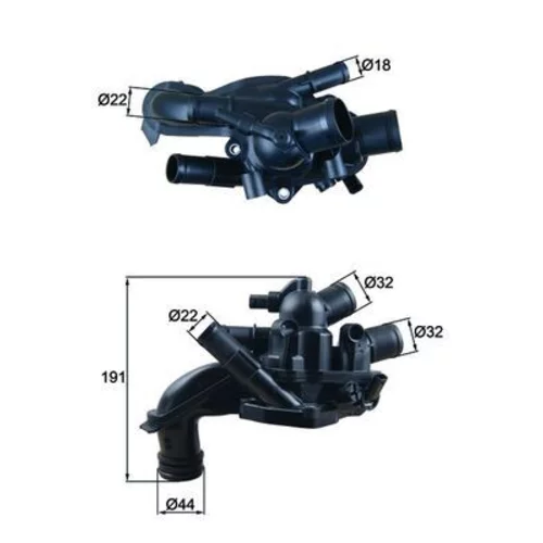 Termostat chladenia MAHLE TM 46 105