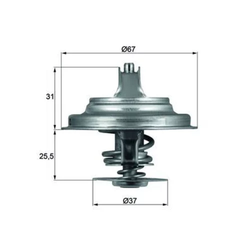 Termostat chladenia MAHLE TX 25 80D