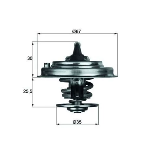 Termostat chladenia MAHLE TX 34 87D - obr. 2