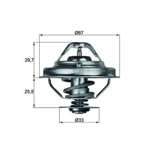 Termostat chladenia MAHLE TX 38 80D - obr. 2