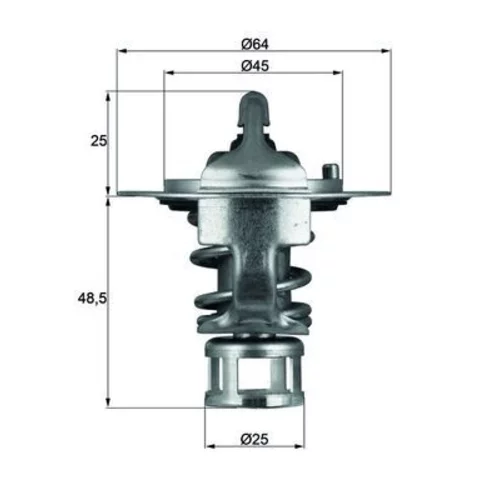 Termostat chladenia MAHLE TX 65 82