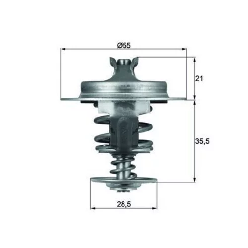 Termostat chladenia MAHLE TX 67 83D - obr. 2