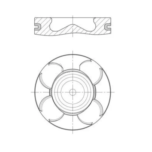 Piest MAHLE 007 PI 00158 000 - obr. 1