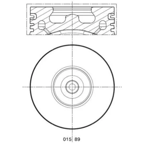 Piest MAHLE 015 89 01 - obr. 1