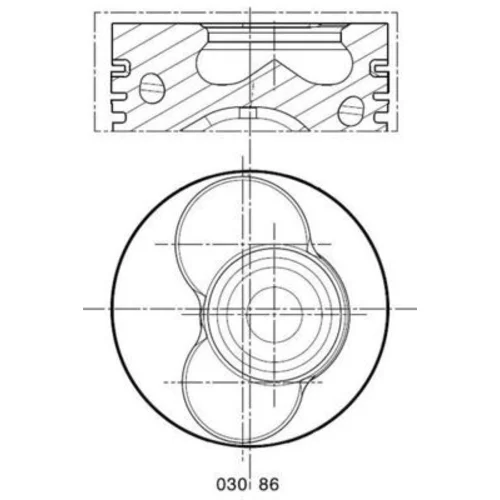 Piest MAHLE 030 86 02 - obr. 1