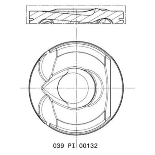 Piest MAHLE 039 PI 00132 000 - obr. 1