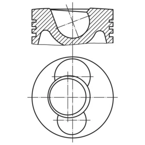 Piest MAHLE 101 61 00 - obr. 1