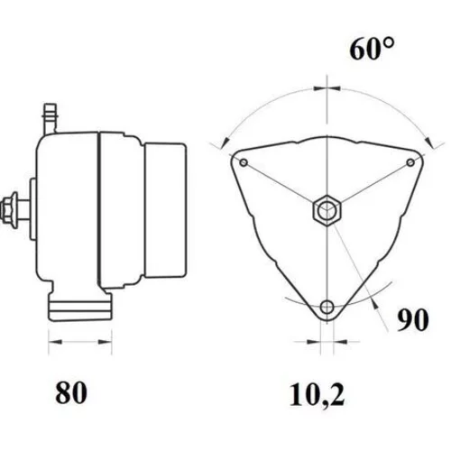 Alternátor MAHLE 11209607 - obr. 1