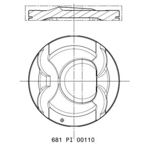 Piest MAHLE 681 PI 00110 000 - obr. 1