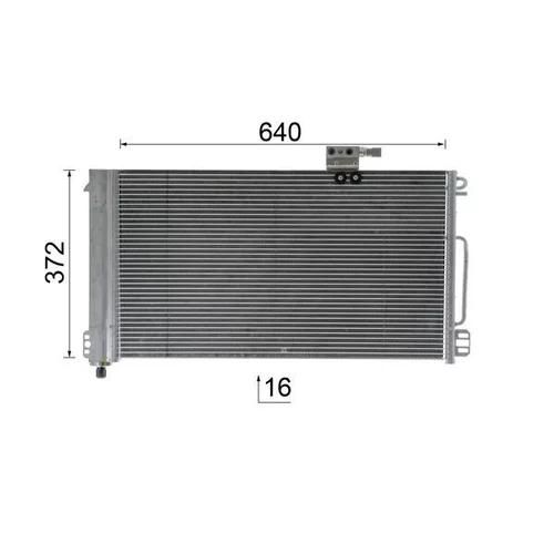 Kondenzátor klimatizácie MAHLE AC 448 000P - obr. 11