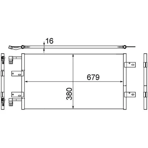 Kondenzátor klimatizácie MAHLE AC 461 000S - obr. 1