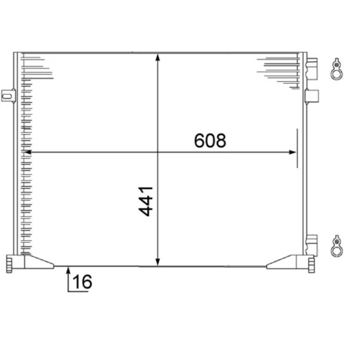 Kondenzátor klimatizácie MAHLE AC 528 000S