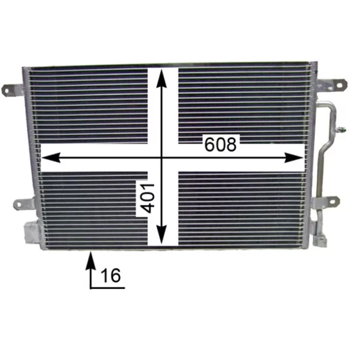 Kondenzátor klimatizácie MAHLE AC 807 000S - obr. 4