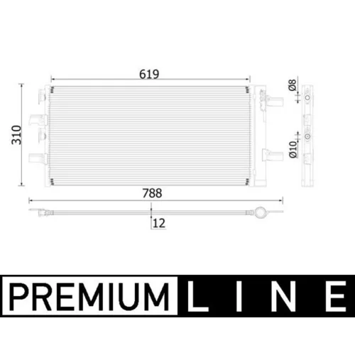 Kondenzátor klimatizácie MAHLE AC 892 000P