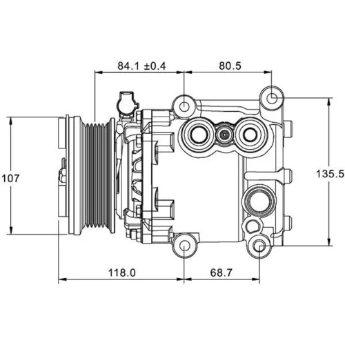 Kompresor klimatizácie MAHLE ACP 1336 000P - obr. 1