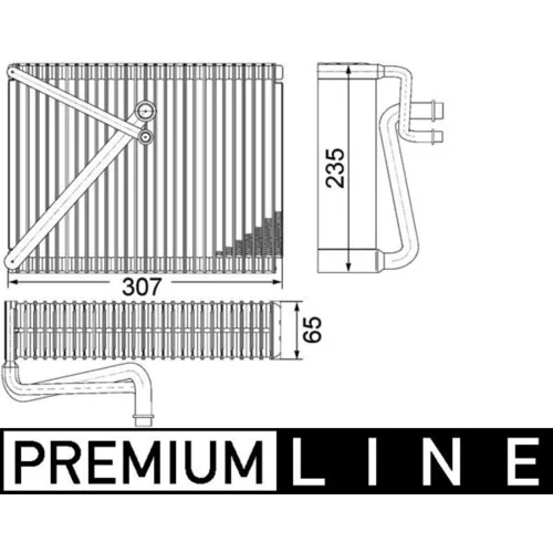 Výparník klimatizácie AE 87 000P /MAHLE/