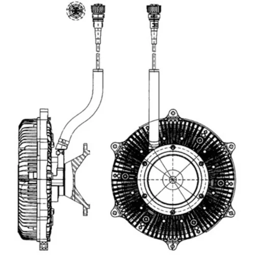 Spojka ventilátora chladenia MAHLE CFC 215 000P