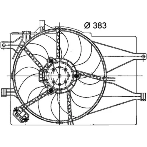 Ventilátor chladenia motora MAHLE CFF 200 000P - obr. 1