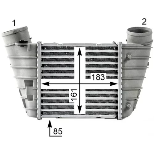 Chladič plniaceho vzduchu MAHLE CI 527 000P - obr. 7