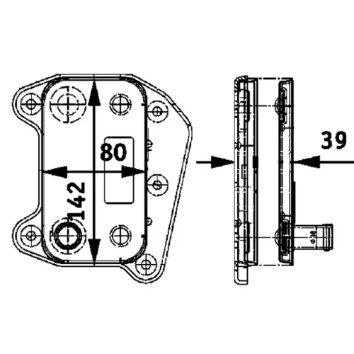 Chladič motorového oleja CLC 52 000P /MAHLE/ - obr. 1