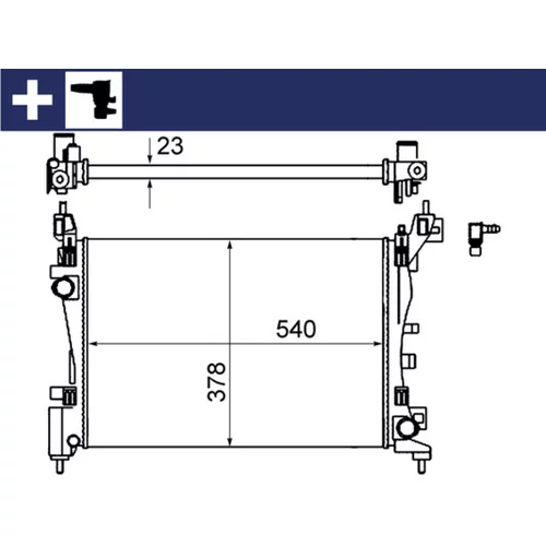 Chladič motora MAHLE CR 1121 000S