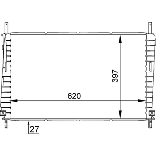 Chladič motora MAHLE CR 1141 000S