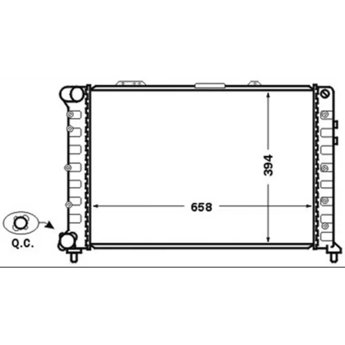 Chladič motora MAHLE CR 1410 000S - obr. 1